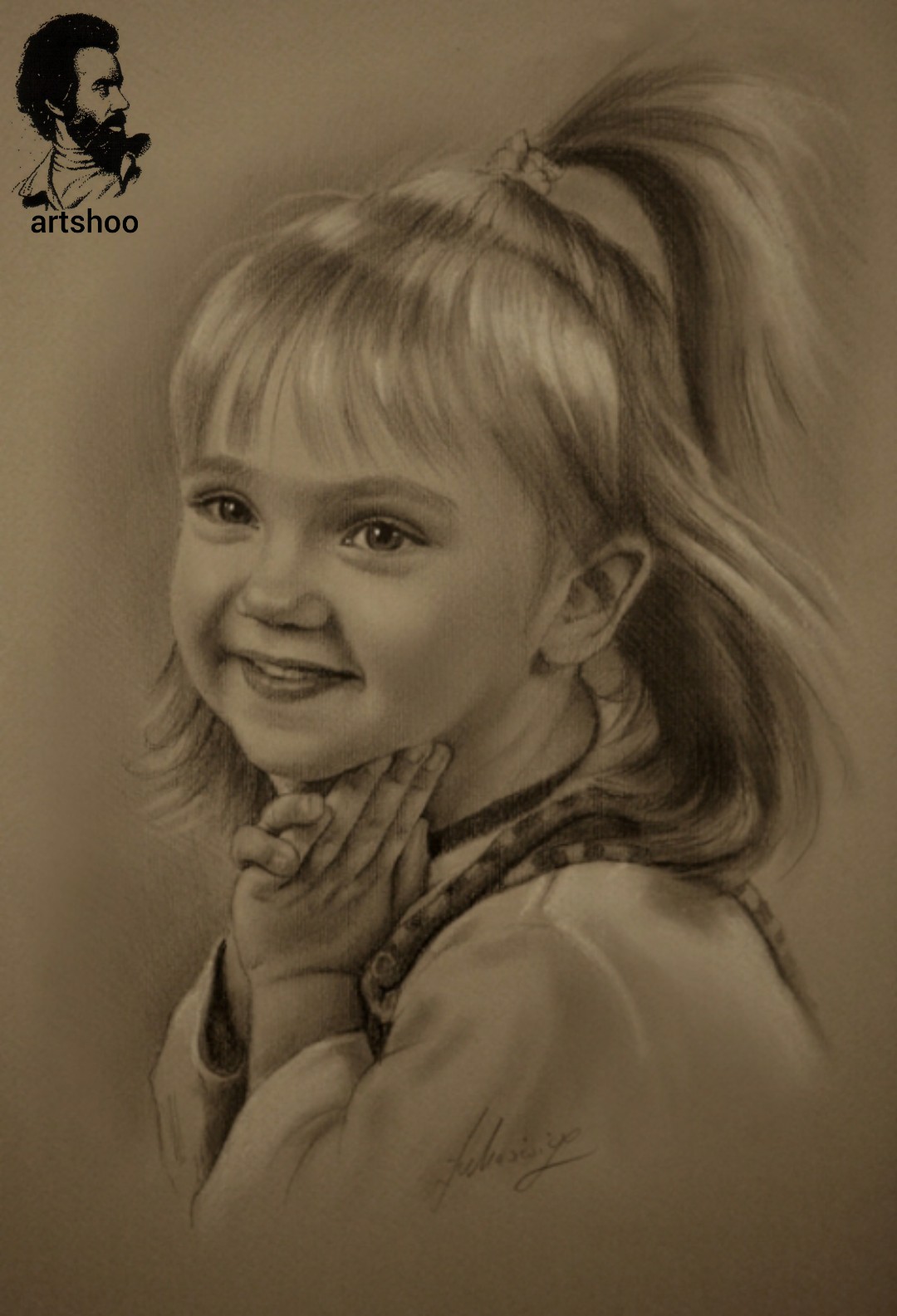 مدل کودک سیاه قلم